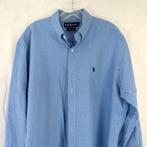 POLO RALPH LAUREN Blake Blue Plaid Long Sleeve But